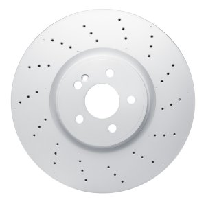 Mercedes-Benz GLA45 AMG Brake Rotor (1) - Front - R1 Concepts - Drilled Carbon Alloy GeoMET - `20-`25